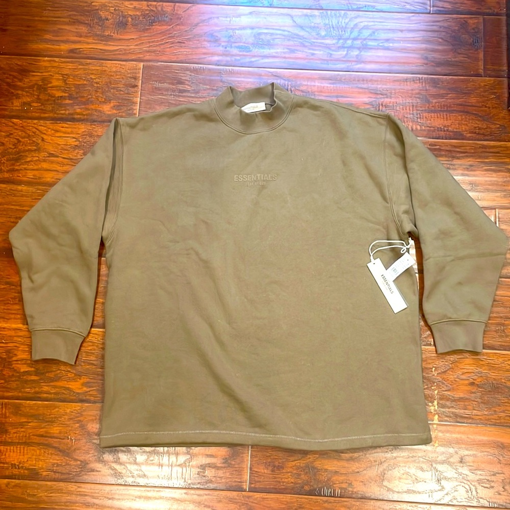Fear of god pullover mock neck sweater size large